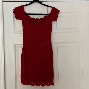 Red Lace Dress